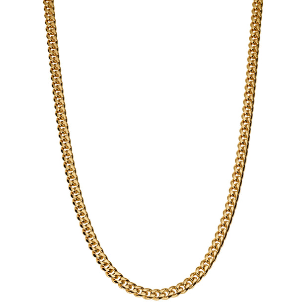 6 mm Gold-Tone Stainless Steel Curb Chain