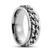 Gold Curb Chain Ring