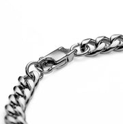 6mm Stainless Steel Curb Chain Bracelet