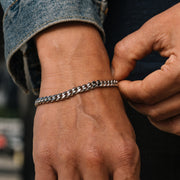 6mm Stainless Steel Curb Chain Bracelet