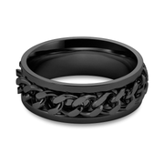 Gold Curb Chain Ring