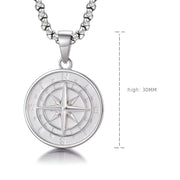 Silver Compass Pendant