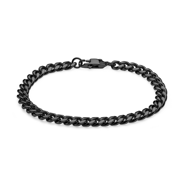 6mm Stainless Steel Curb Chain Bracelet