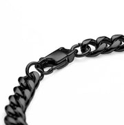 6mm Stainless Steel Curb Chain Bracelet