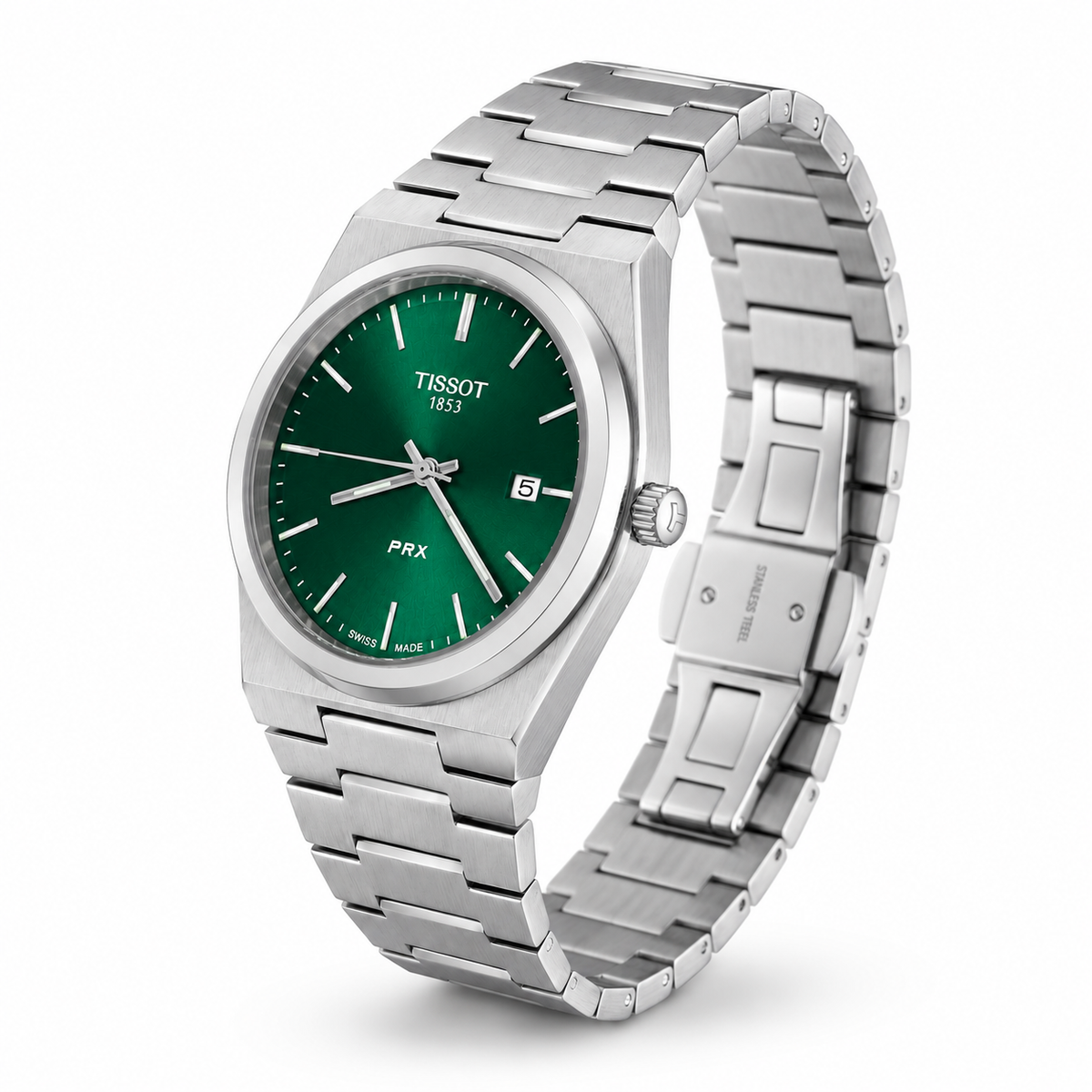 Tissot PRX – Green Dial Silver Watch