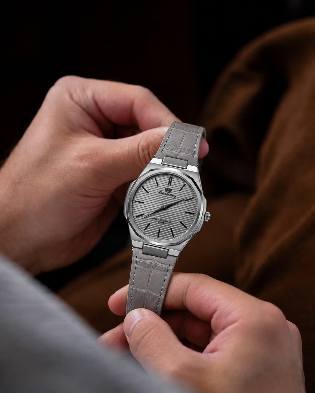 ZAVEN Silver Edge — Grey Edition Watch