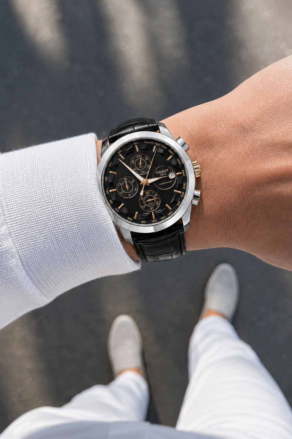 Tissot Obsidian Chrono — Black Gold Edition Watch