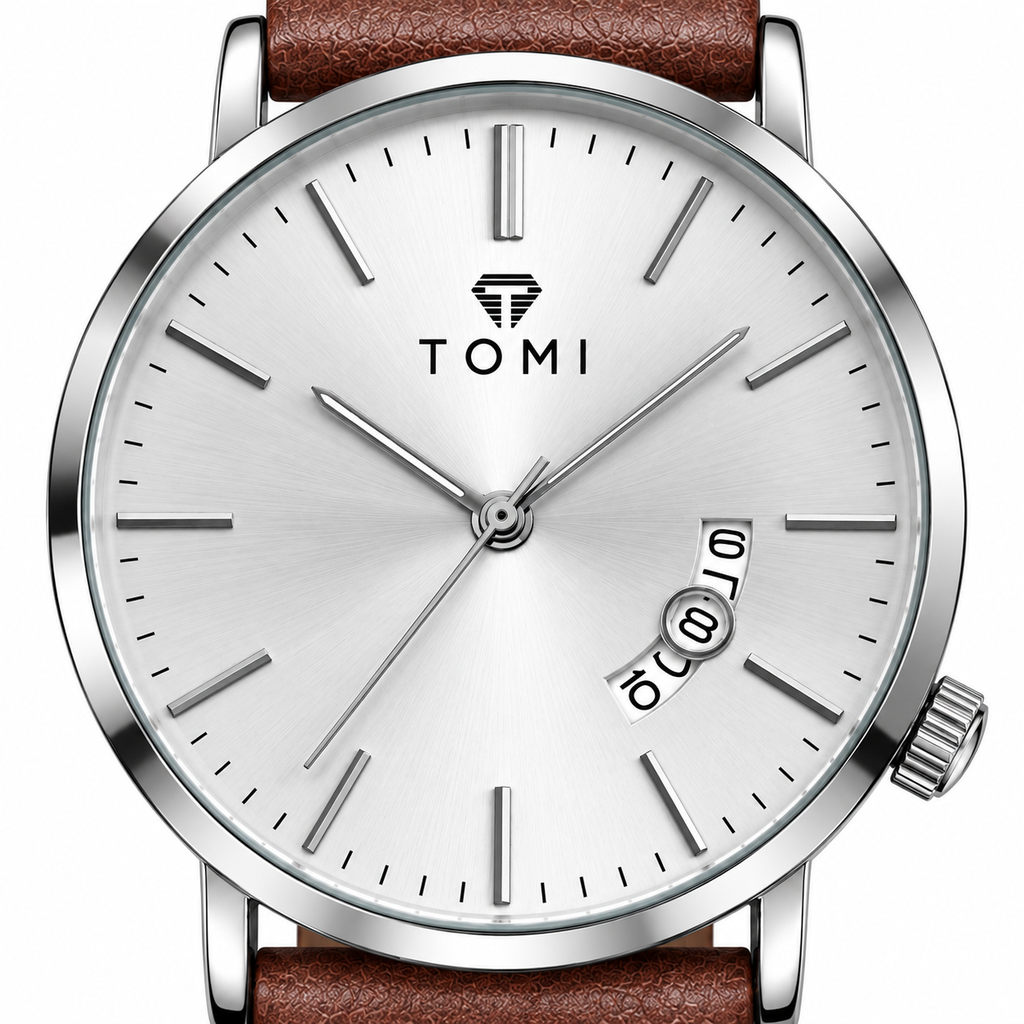 Tomi Heritage Silver Dial Watch