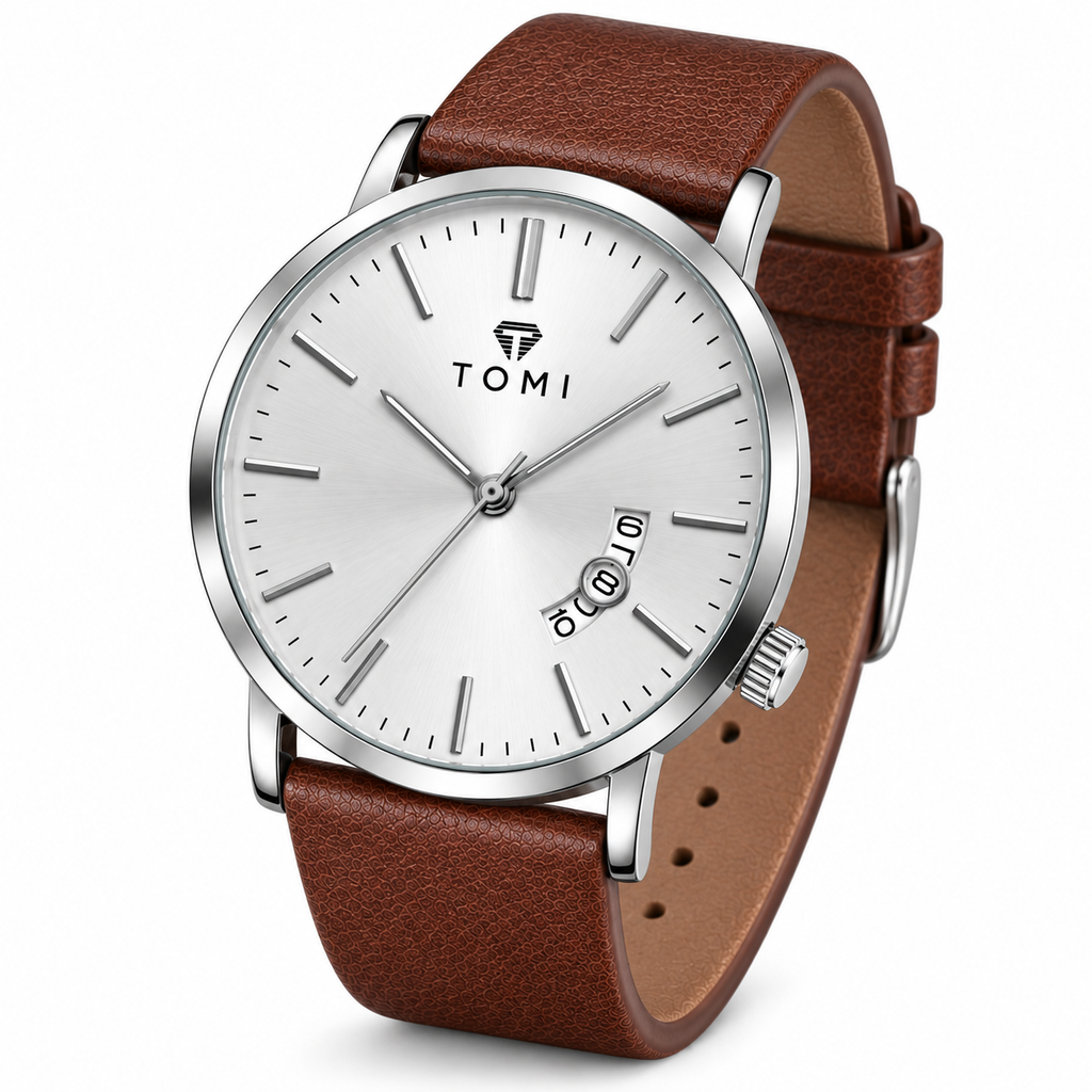 Tomi Heritage Silver Dial Watch