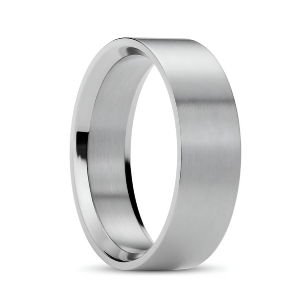 Matte Silver-Tone Ring