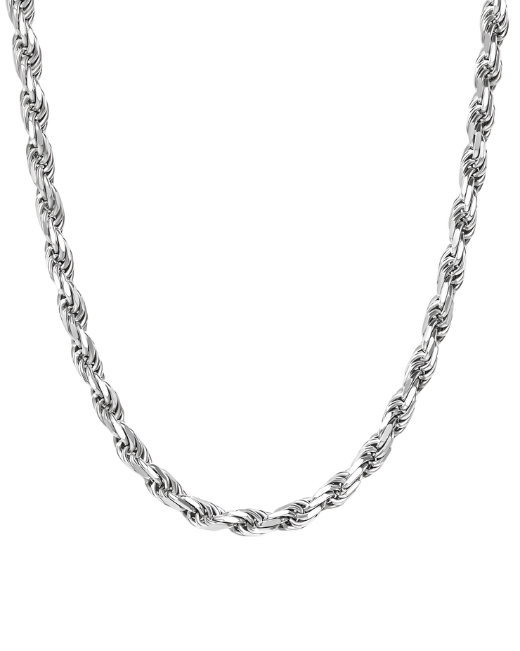 Silver Rope Necklace